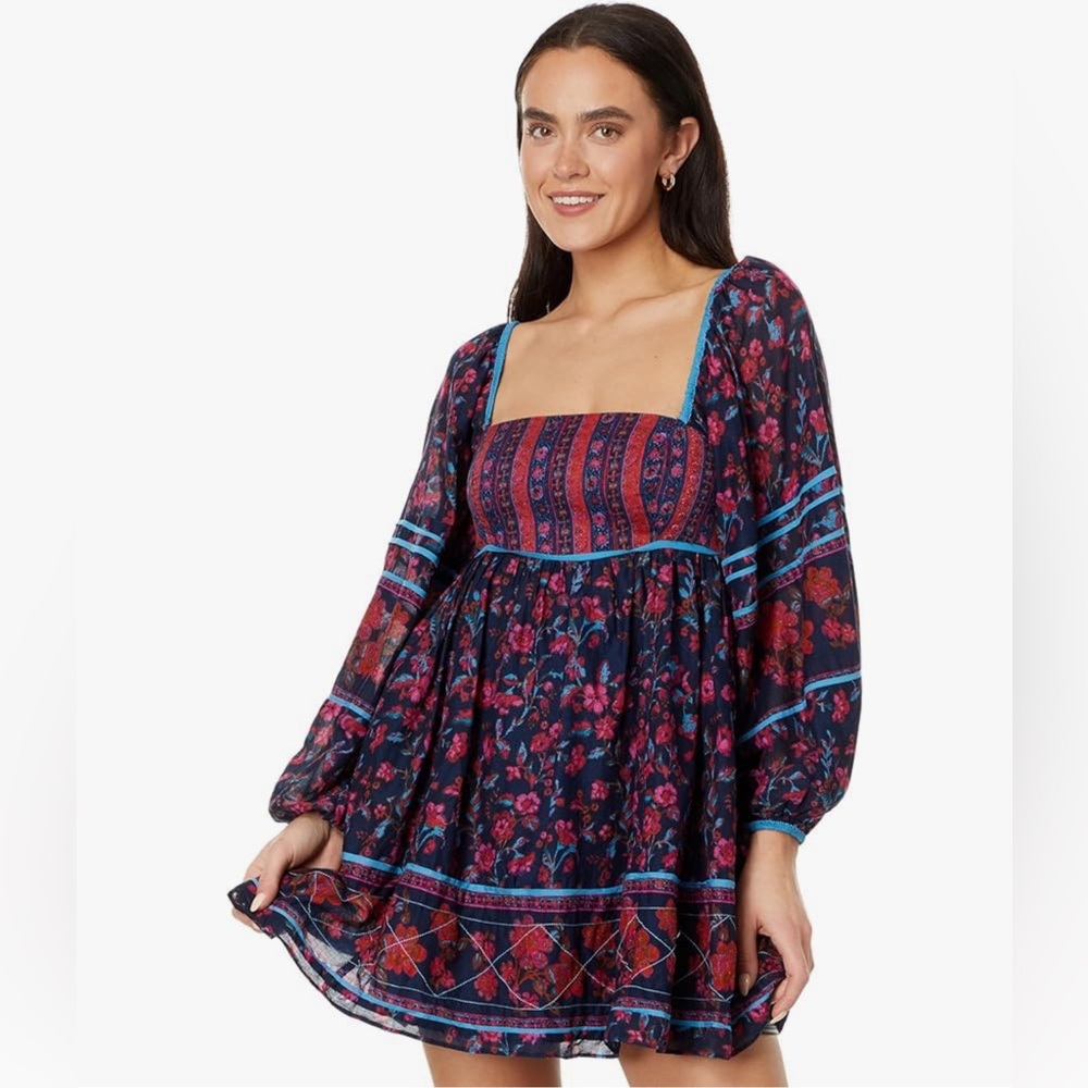 Free people Dark Combo dress size large
